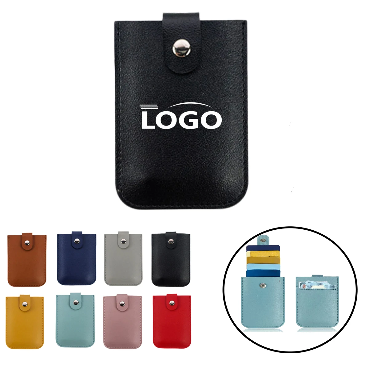 MOQ:50pcs ID Cardholder With Coin Pocket 1