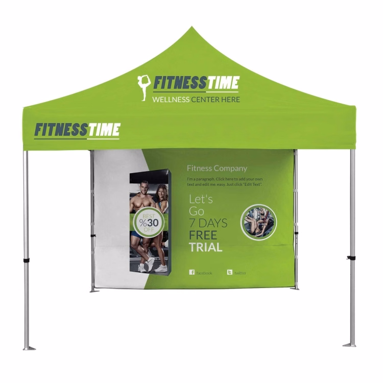 10ft Full Rear Tent Wall Only - 2 Side Imprint