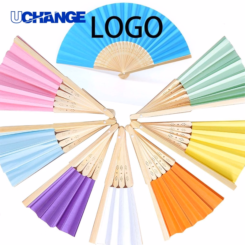 Bamboo Foldable Paper Hand Fan Tool