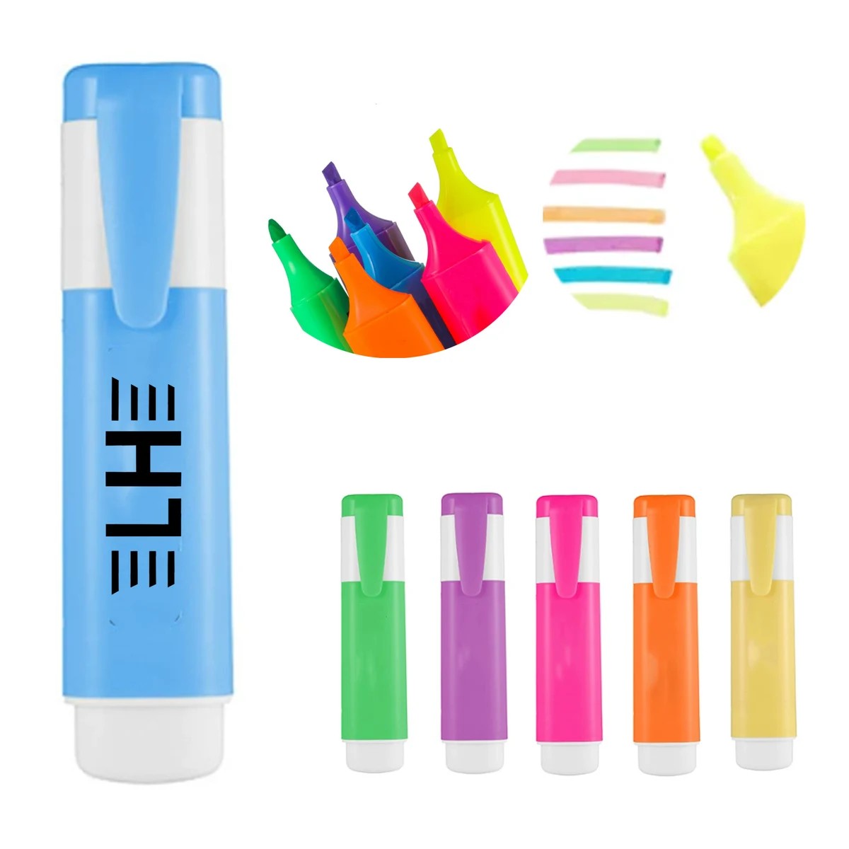 Six Color Highlighter Pen Set 1