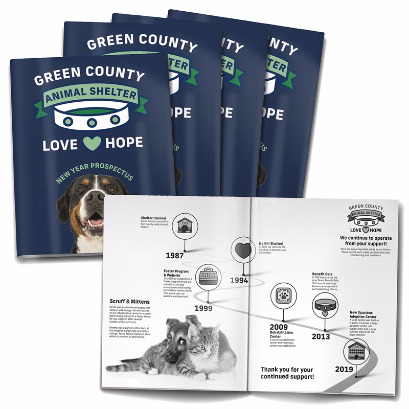 20-page (8.5x11) Booklet, Brochure or Catalog - Black Pages
