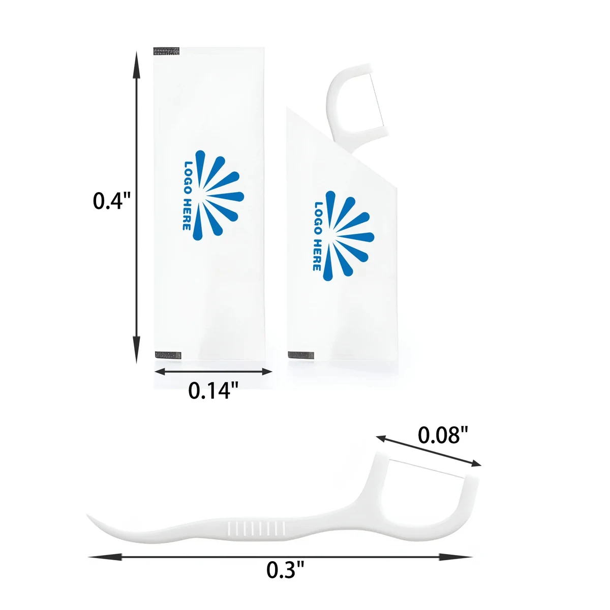 Individually Packaged Disposable Dental Floss 1