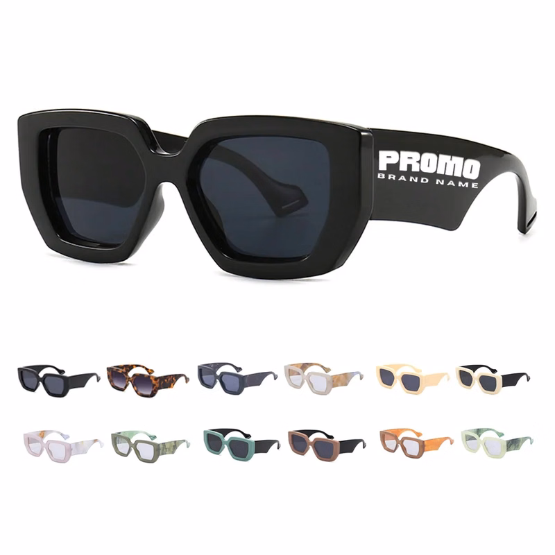 UV Protection Unisex Vintage Square Sunglasses