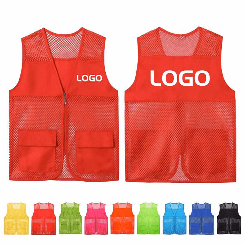 Unisex Mesh Breathable Multi-Pockets Vest