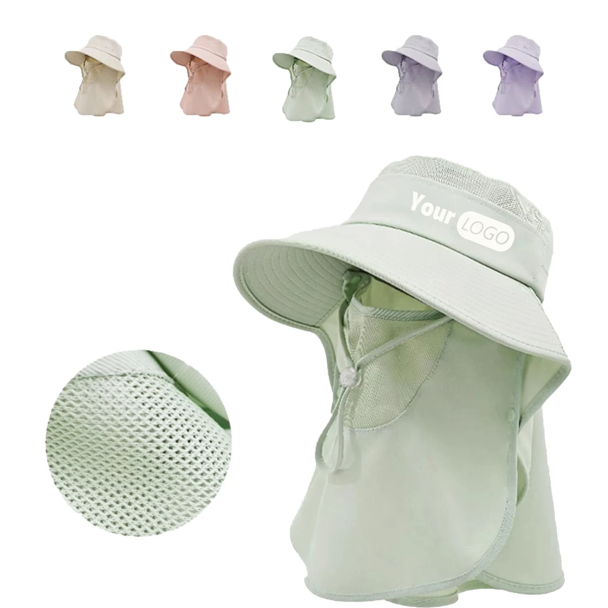 Breathable Full Face Sun Protection Hat 1