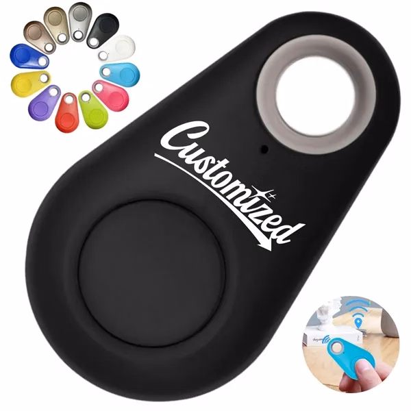 Custom Bluetooth Smart Tracker Tag with Keychain Hole — Waterdrop Tracking Location Finder