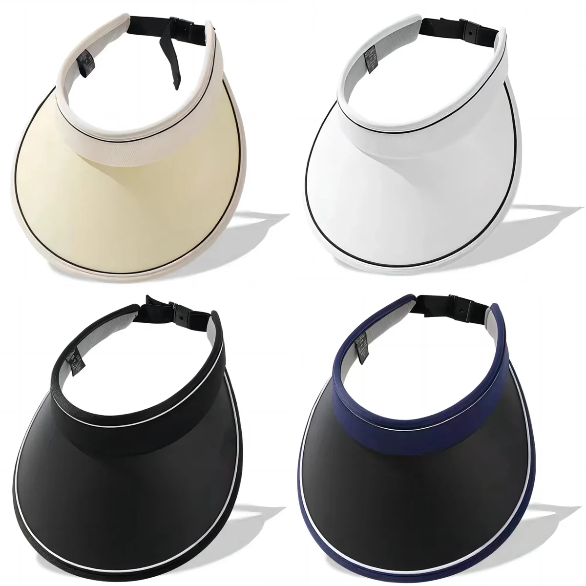 Collapsible Adjustable Gradient Empty Top Sun Protection Hat 1