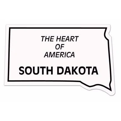 South Dakota State Shape Magnet - Full Color 1