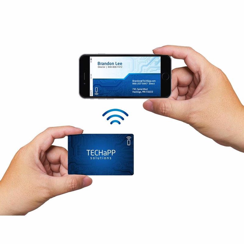 Credit Card Style NFC Business Card – One-Sided Full-Color Printing Included