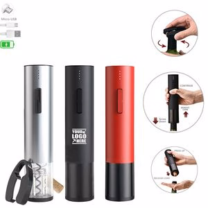 Rechargeable Metal Automatic Electric Wine Opener With LED Indicator