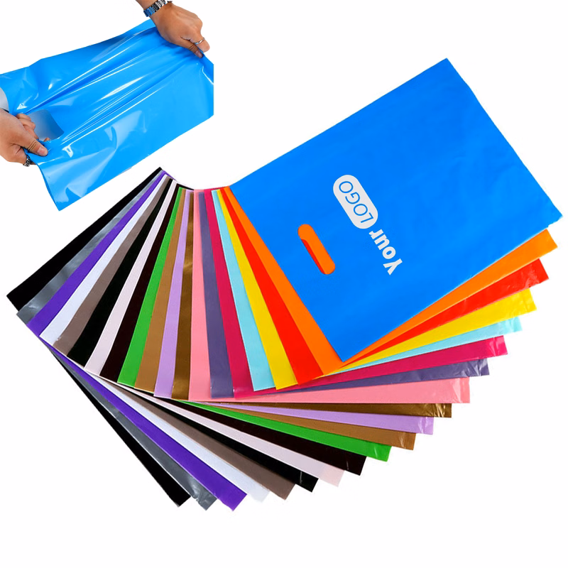 Polyethylene Custom Die-Cut Handle Gift Bags
