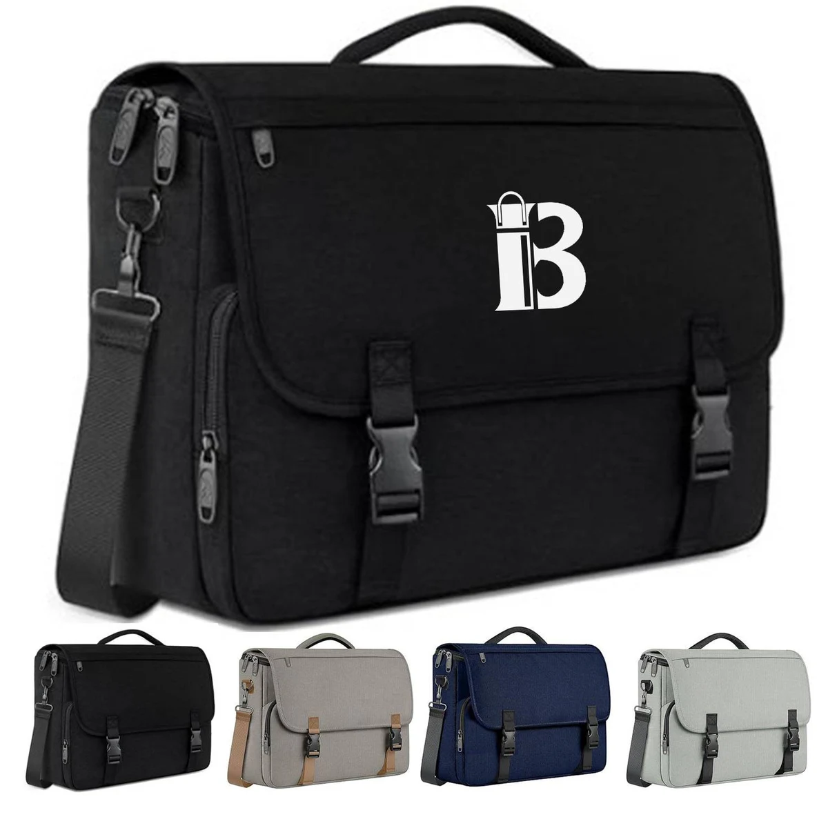Large Capacity Nylon Briefcase Shoulder Bag 1