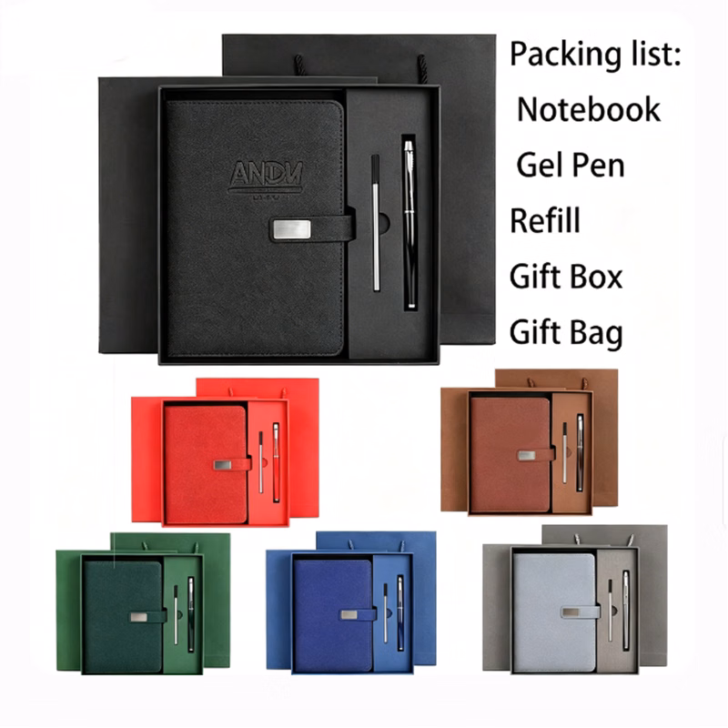 A5 PU Leather Notebook Gift Set