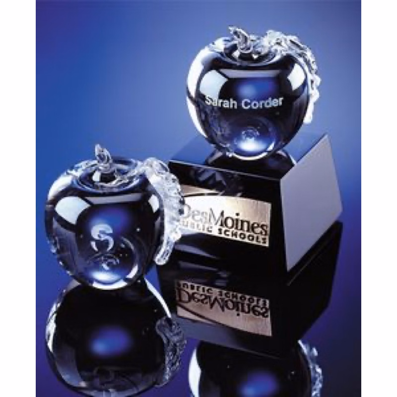 Apple Award with Marble Base