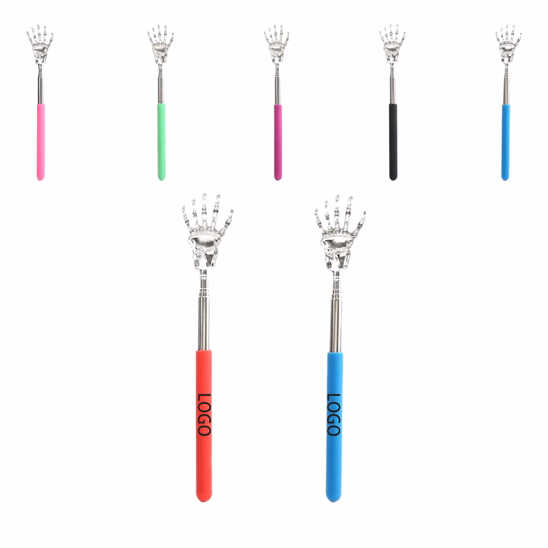 Portable Extendable Telescopic Bear Claws Metal Back Scratcher