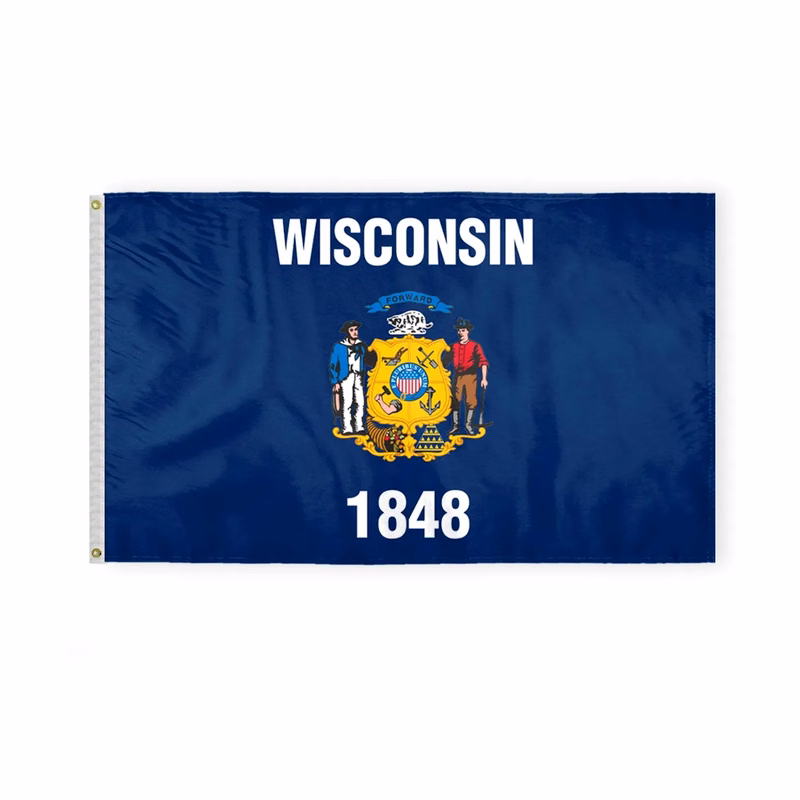 3'x5' Wisconsin ePoly Printed Flags