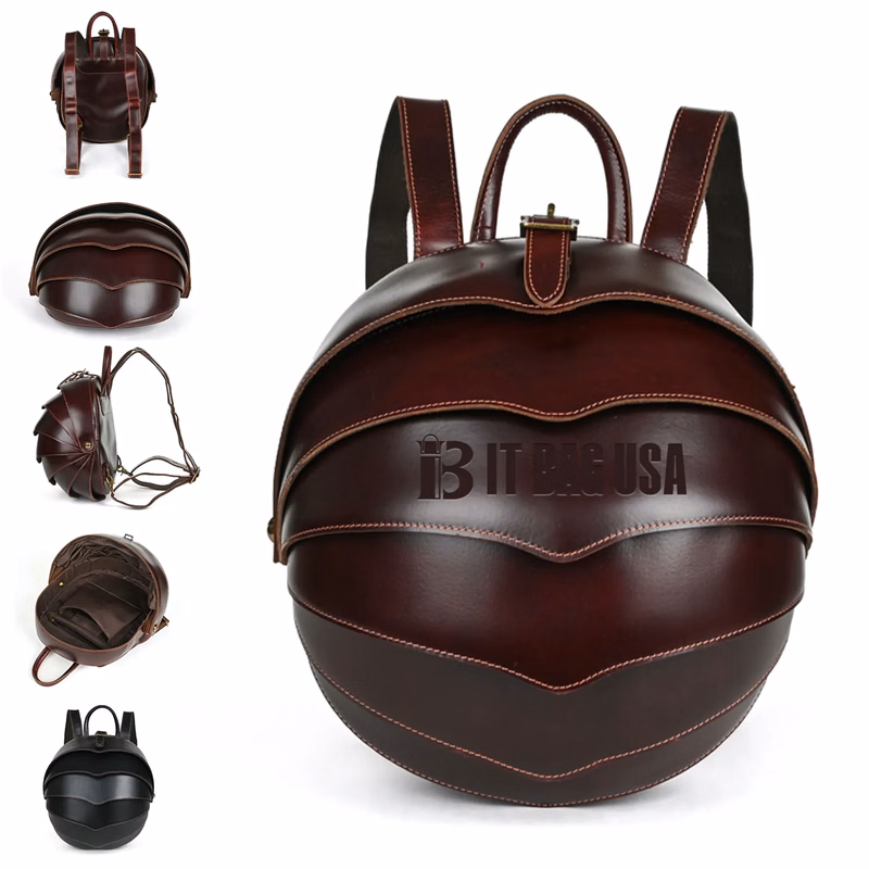 Vintage Genuine Leather Men'S Backpack