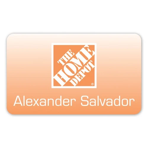 Laminated Personalized Name Badge/Tag (3x5") Rectangle 1