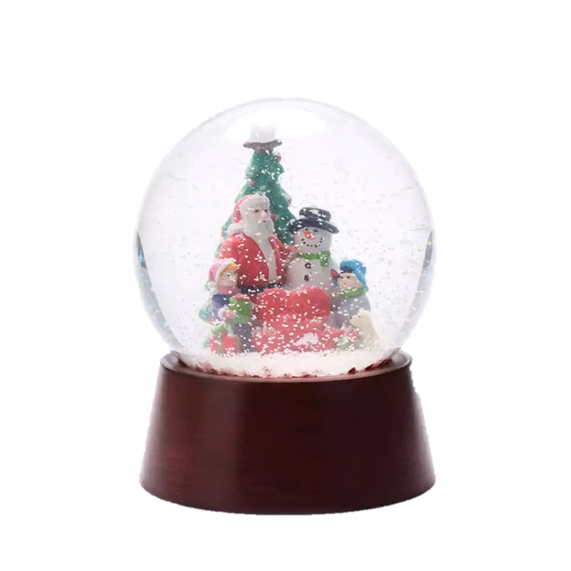 Custom Christmas Glass Snow Globe