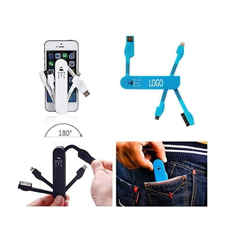 Universal Portable Army Knife 3-in-1 USB Charge Data Line 1