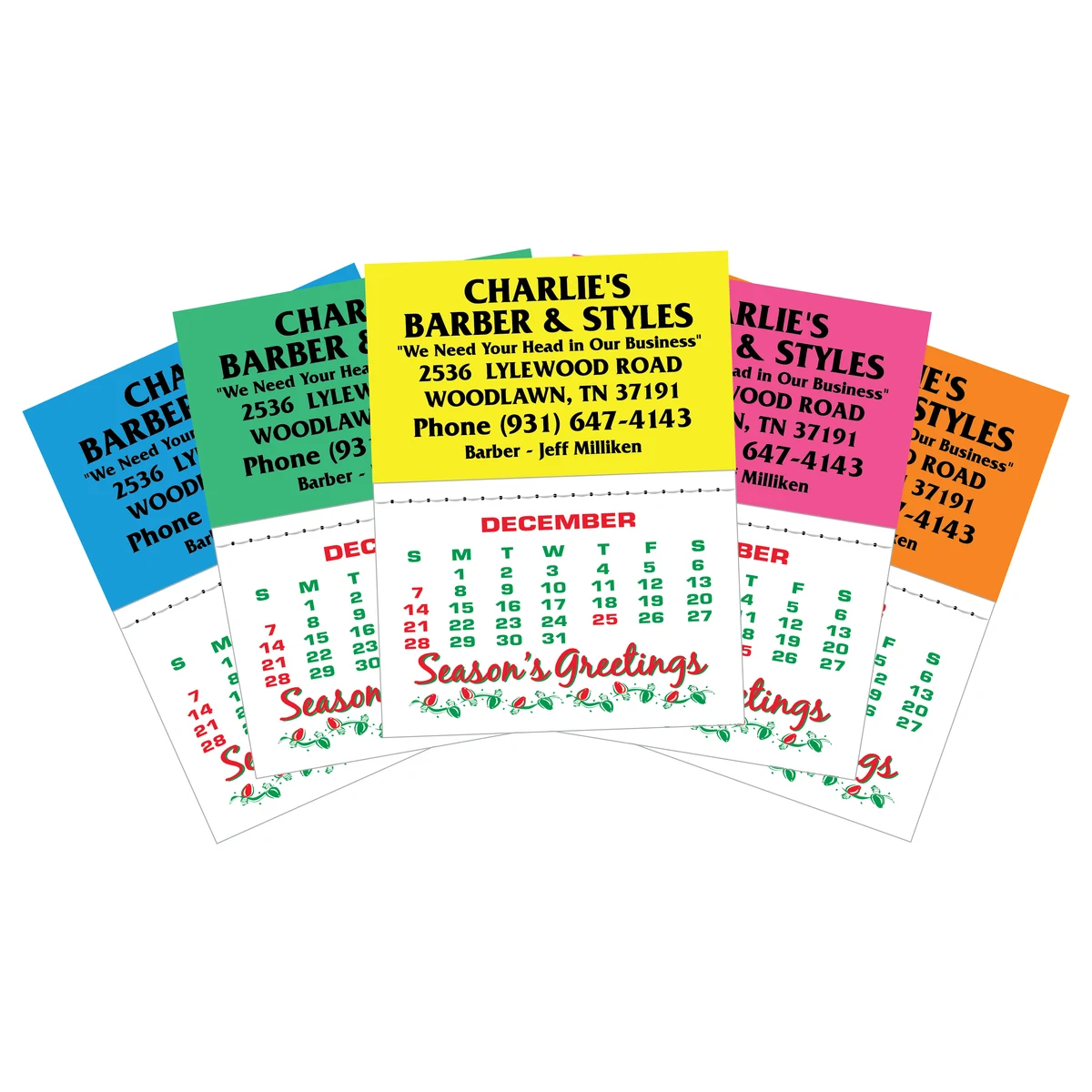Kwik Stik Mini Neon Padded Calendar 1