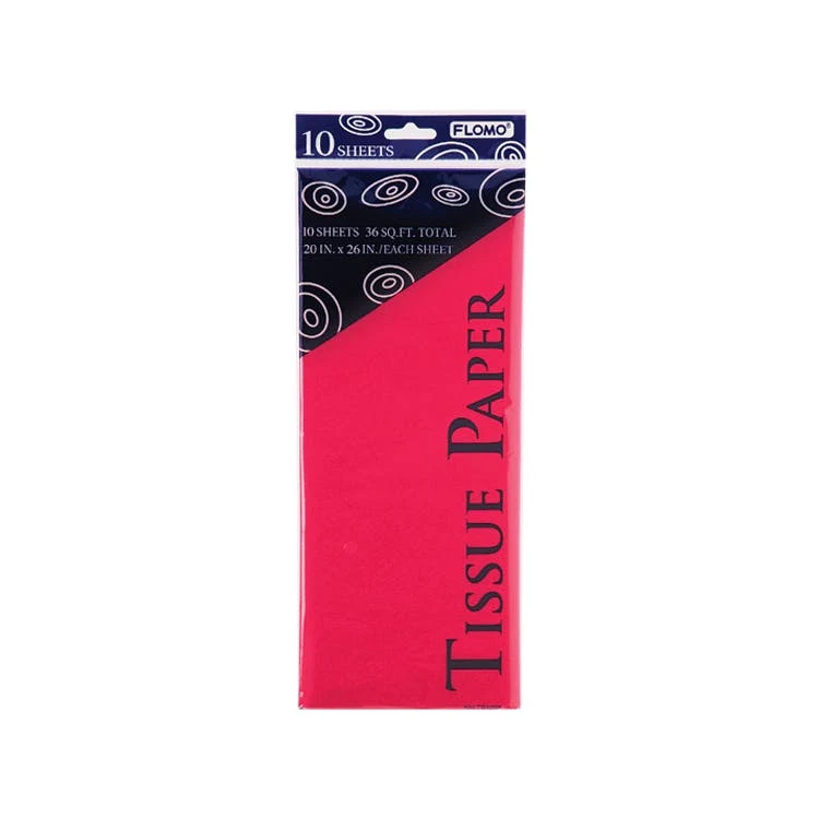 Gift Bag Tissue Paper - Hot Pink 10 Pack 1