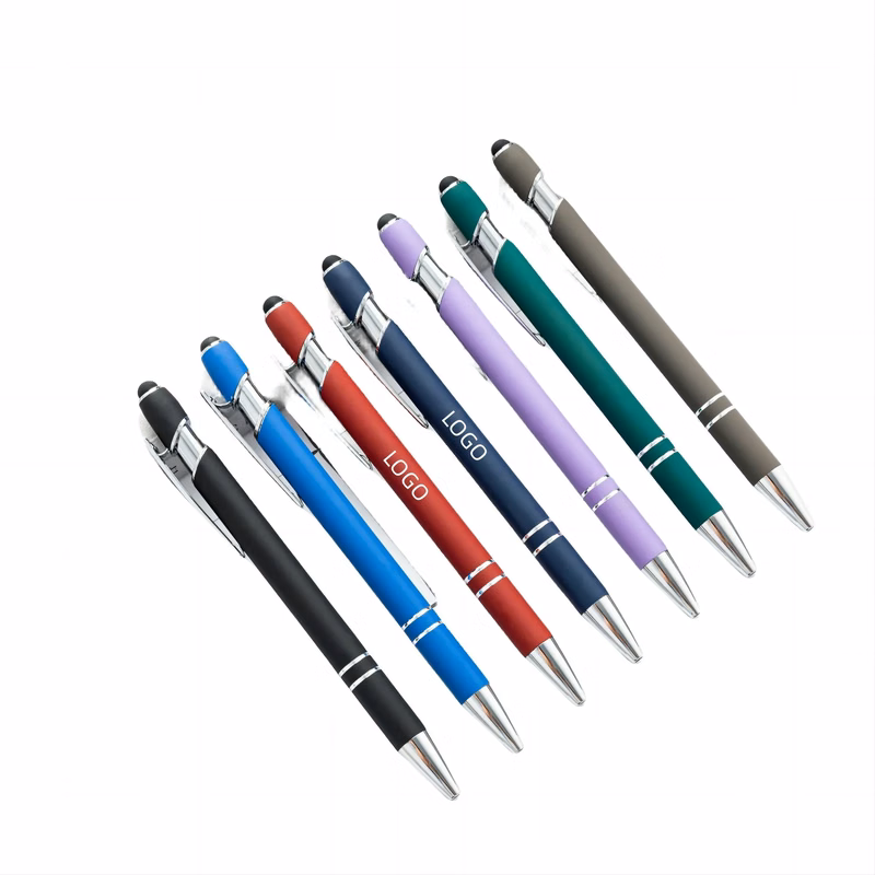 Moq 50 Soft Touch Metal Ballpoint Pen