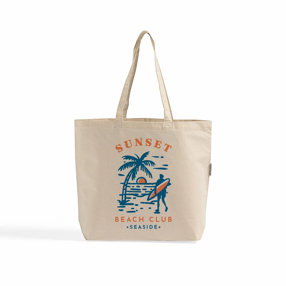 Organic Over-the-Shoulder Cotton Tote Bag 1