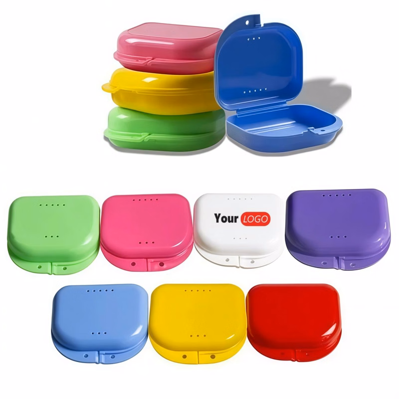Mouth Guard Case Orthodontic Dental Retainer Box With Holes