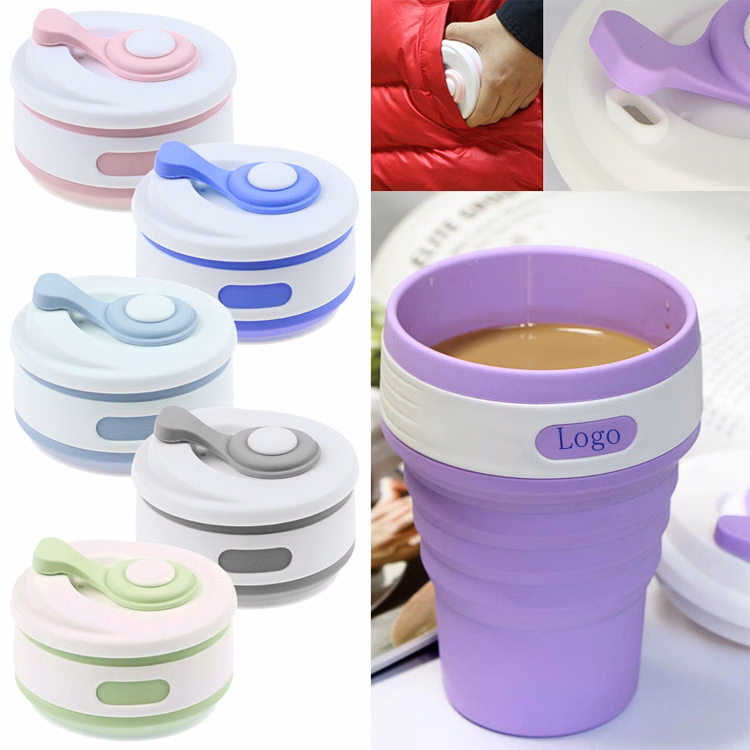 12 OZ Silicone Mug With Lid