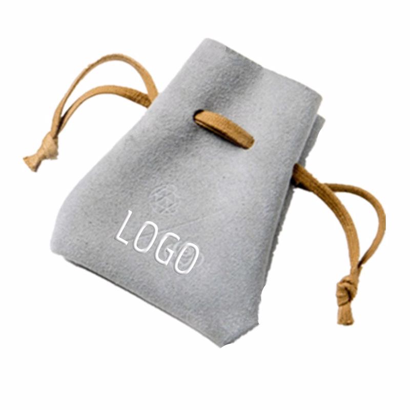 Leather Jewelry Drawstring Bag