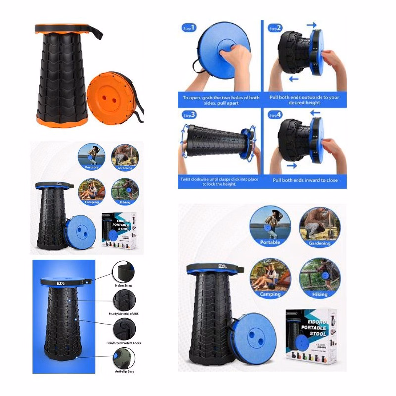 Adjustable Telescopic Stool For Portable Travel