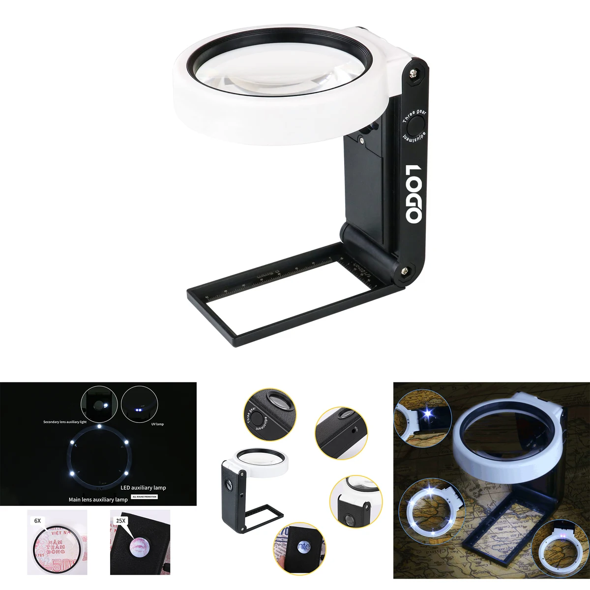 Magnifying Glass with Light and Stand 1