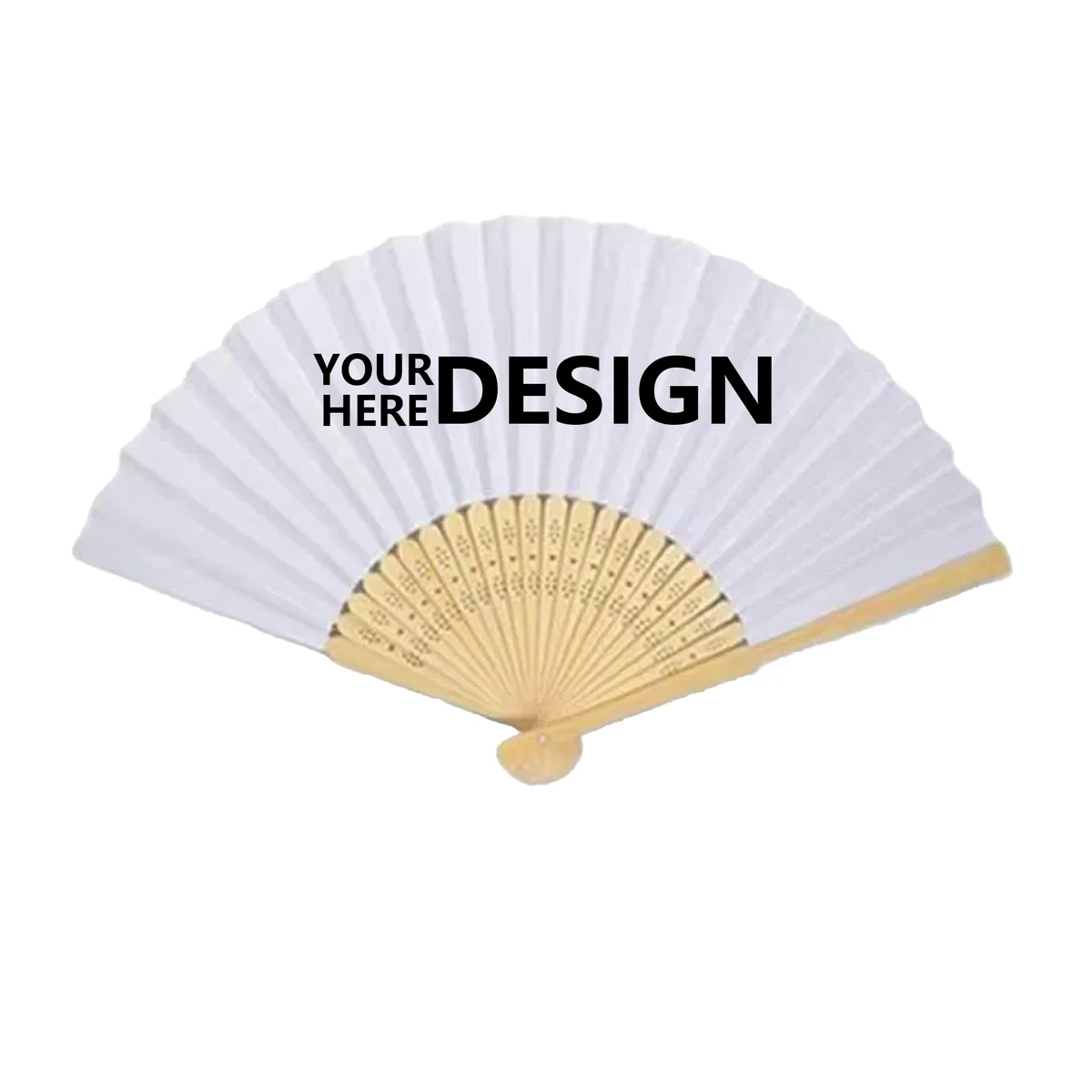 Collapsible Wood and Paper Fan 1