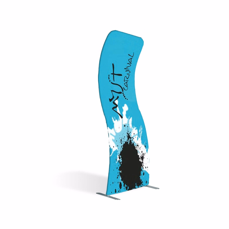 S Shaped Fabric Banner