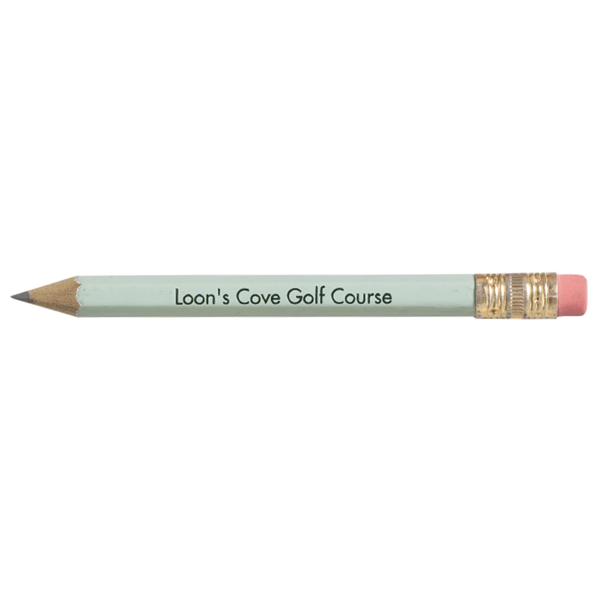 Hexagon Golf Pencil w/Eraser 1