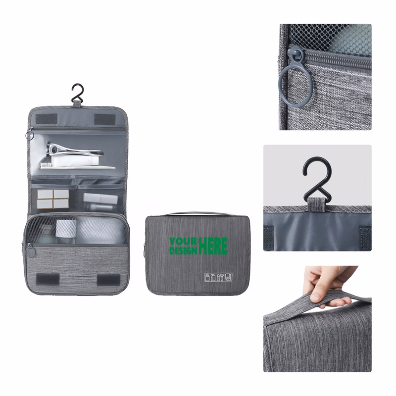 Hanging Travel Toiletry Bag with Dry and Wet Separation