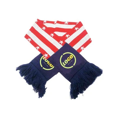 Soft Knitted Woven Scarf With Tassel 1