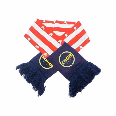 Soft Knitted Woven Scarf With Tassel