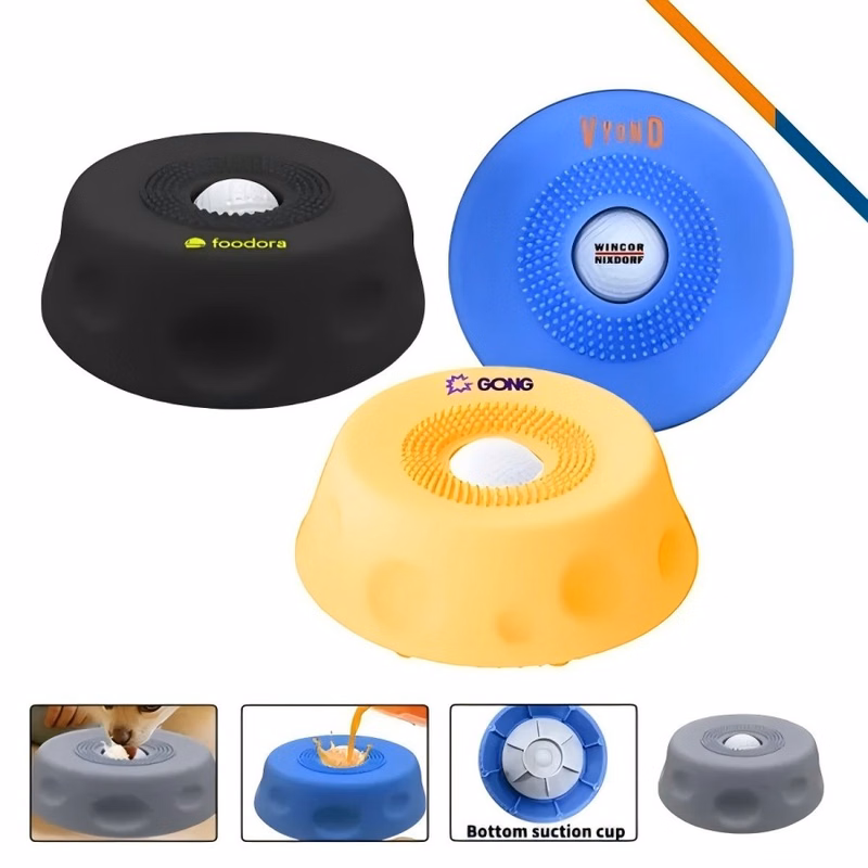 PawLurk Pet Liquid Treat Lick Slow Feeder Bowl