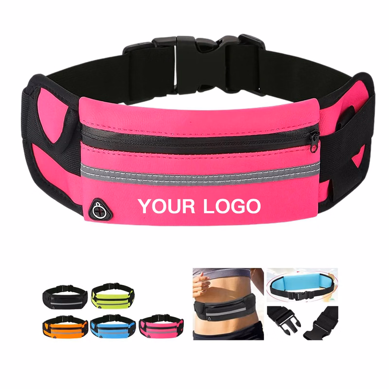 Adjustable Fitness Belt with Reflective Strip