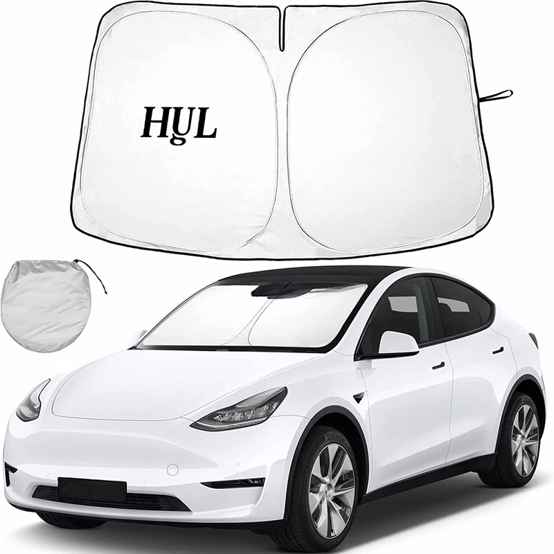 Tesla-Compatible Foldable UV-Blocking Car Sunshade