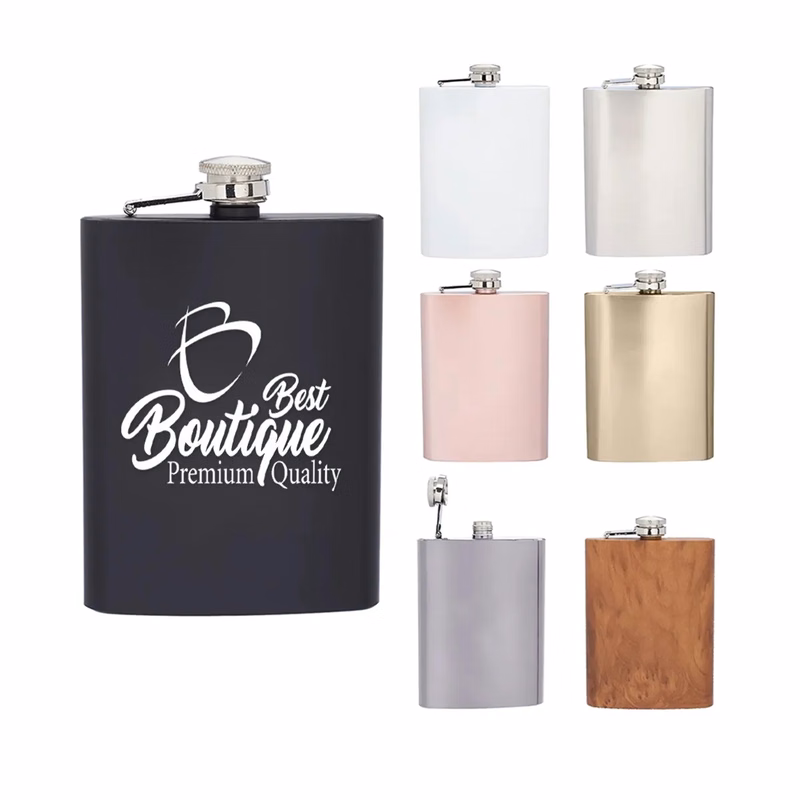 Custom 8oz Stainless Steel Engraved Personalized Flask