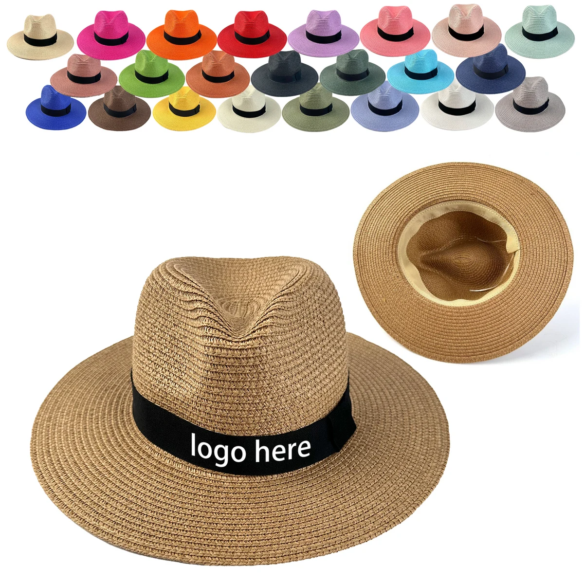 MOQ 50 Natural Panama Straw Hat 1