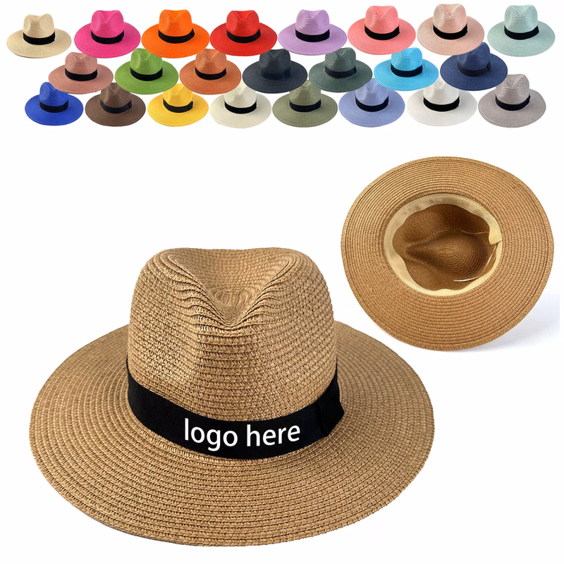 MOQ 50 Natural Panama Straw Hat