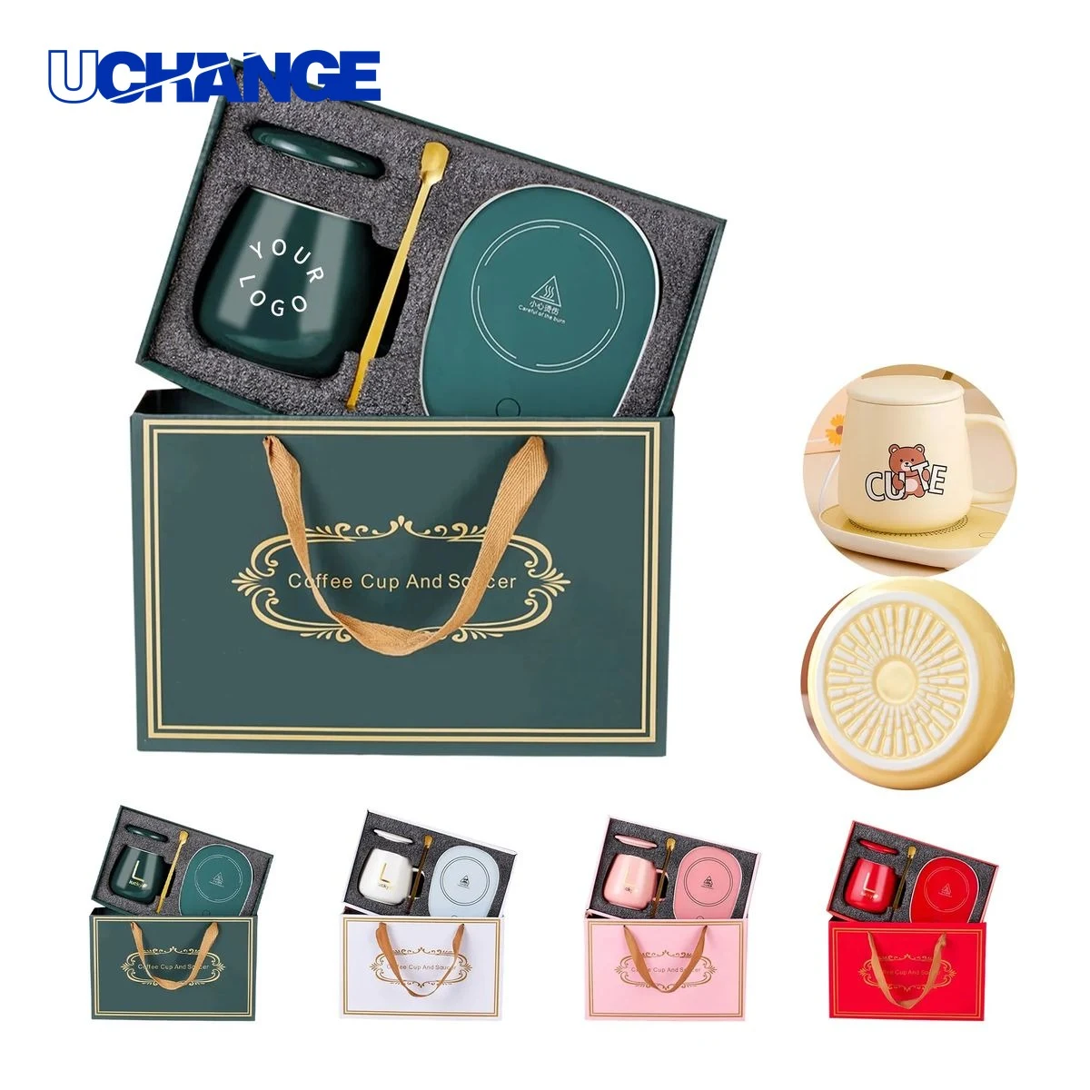 Ceramic Heated Cup Gift Set Kit for Office Use 1