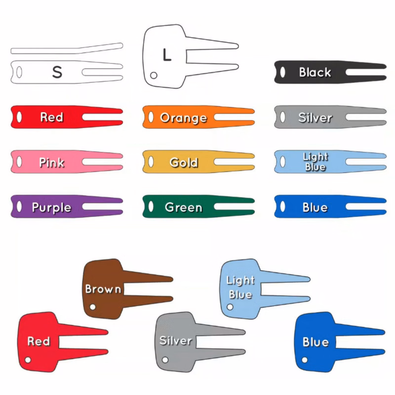 Golf Divot Aluminum Tag - 100% MADE IN THE USA