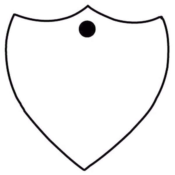 Shield 4 Key Tag - Spot Color