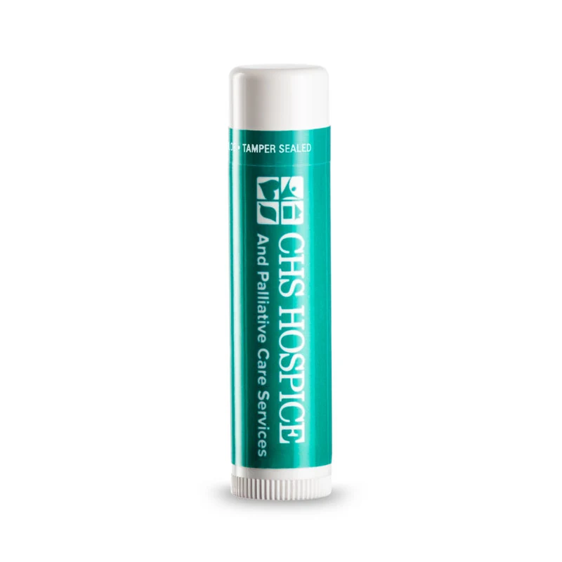 Chap Ice Peppermint Beeswax SPF 15 Lip Balm with a custom label 1