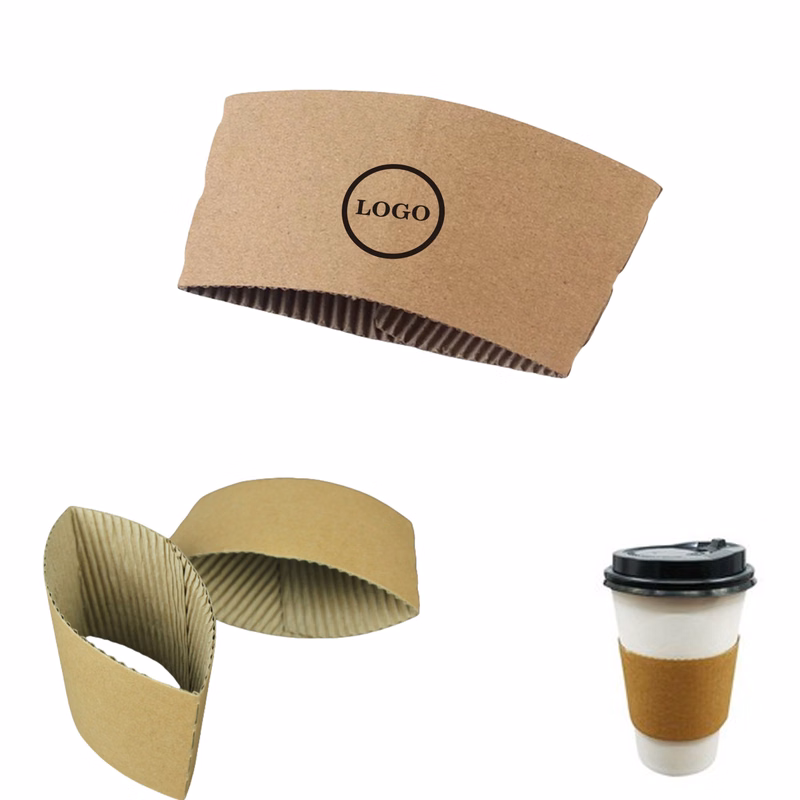 Customizable Kraft Paperboard Cup Sleeve